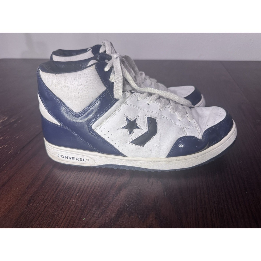 Vintage Converse Weapon High Top Men's 13 Navy White - Larry Bird Costume Shoes